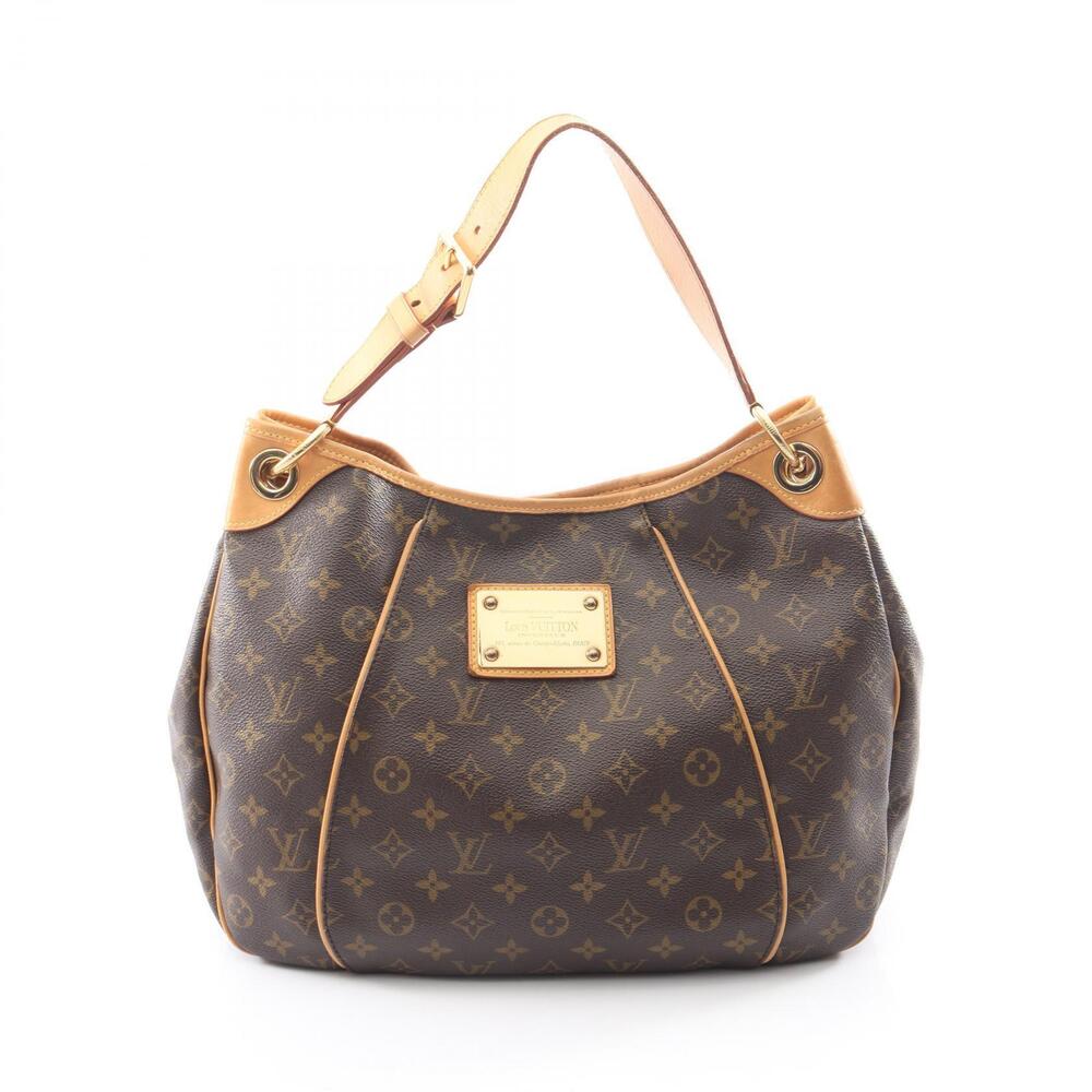 Louis Vuitton Galliera Shoulder Bag Canvas Leather Monogram Brown